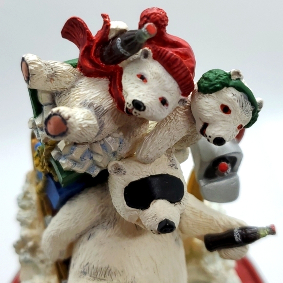 Coca-Cola Polar Bears Special Delivery Domed Globe Limited Edition Frank… - Picture 4 of 16